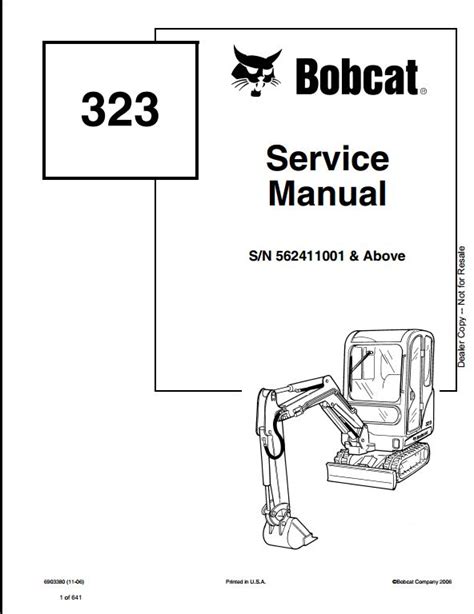 used bobcat 323 mini excavator|bobcat 323j workshop manual.